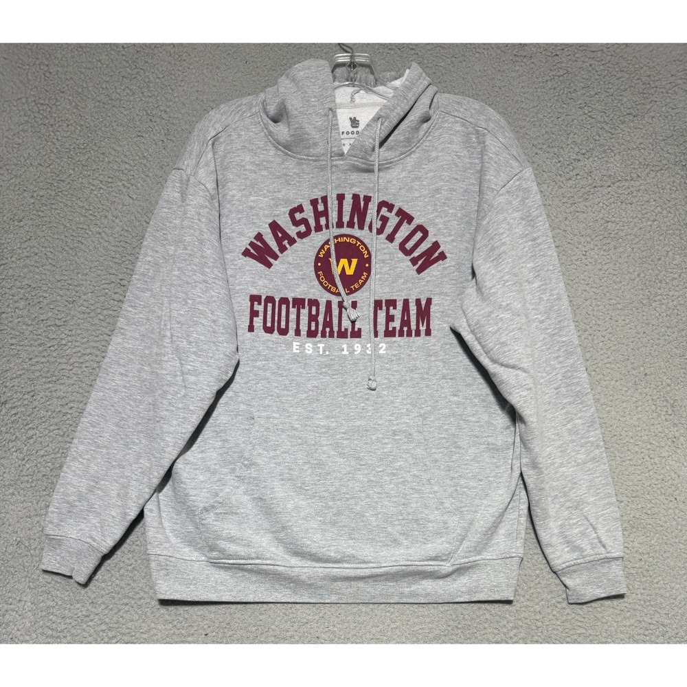 Junk Food Clothing Washington Commanders Hoodie Mens Large Gray
